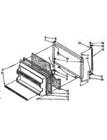Freezer Door Parts parts for Kenmore Refrigerator 106.8768833 (1068768833, 106 8768833) from AppliancePartsPros.com