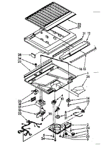 Compartment Separator Parts parts for Kenmore Refrigerator 106.8768875 (1068768875, 106 8768875) from AppliancePartsPros.com