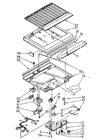 Compartment Separator Parts parts for Kenmore Refrigerator 106.8768886 (1068768886, 106 8768886) from AppliancePartsPros.com