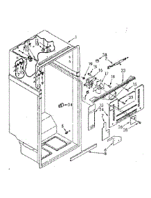 Liner Parts parts for Kenmore Refrigerator 106.8770360 (1068770360, 106 8770360) from AppliancePartsPros.com