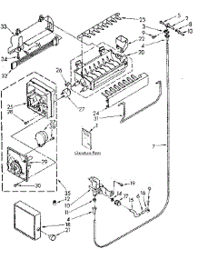 Icemaker Parts parts for Kenmore Refrigerator 106.8770360 (1068770360, 106 8770360) from AppliancePartsPros.com