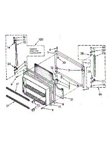 Freezer Door parts for Kenmore Refrigerator 106.8770614 (1068770614, 106 8770614) from AppliancePartsPros.com