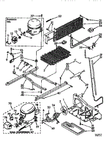 Unit parts for Kenmore Refrigerator 106.8770614 (1068770614, 106 8770614) from AppliancePartsPros.com