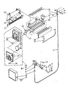 Icemaker parts for Kenmore Refrigerator 106.8770614 (1068770614, 106 8770614) from AppliancePartsPros.com