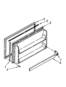 Freezer Interior Door Panel Parts parts for Kenmore Refrigerator 106.8770911 (1068770911, 106 8770911) from AppliancePartsPros.com