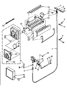Icemaker Parts parts for Kenmore Refrigerator 106.8770911 (1068770911, 106 8770911) from AppliancePartsPros.com