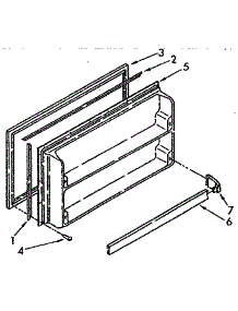 Freezer Interior Door Panel parts for Kenmore Refrigerator 106.8770930 (1068770930, 106 8770930) from AppliancePartsPros.com