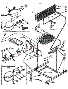 Unit parts for Kenmore Refrigerator 106.8770930 (1068770930, 106 8770930) from AppliancePartsPros.com