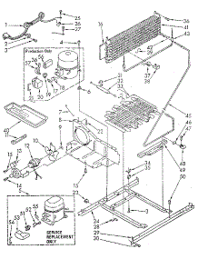 Unit parts for Kenmore Refrigerator 106.8772670 (1068772670, 106 8772670) from AppliancePartsPros.com