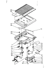 Compartment Separator Parts parts for Kenmore Refrigerator 106.8776360 (1068776360, 106 8776360) from AppliancePartsPros.com
