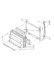 Freezer Door Parts parts for Kenmore Refrigerator 106.8776360 (1068776360, 106 8776360) from AppliancePartsPros.com