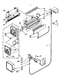 Icemaker Parts parts for Kenmore Refrigerator 106.8778230 (1068778230, 106 8778230) from AppliancePartsPros.com