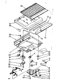 Compartment Separator And Control Parts parts for Kenmore Refrigerator 106.8778250 (1068778250, 106 8778250) from AppliancePartsPros.com
