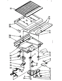 Compartment Separator Parts parts for Kenmore Refrigerator 106.8778446 (1068778446, 106 8778446) from AppliancePartsPros.com