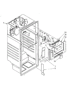 Liner Parts parts for Kenmore Refrigerator 106.8788400 (1068788400, 106 8788400) from AppliancePartsPros.com