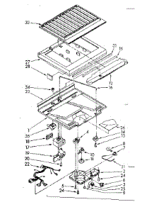Compartment Separator Parts parts for Kenmore Refrigerator 106.8788400 (1068788400, 106 8788400) from AppliancePartsPros.com