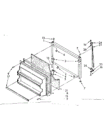 Freezer Door Parts parts for Kenmore Refrigerator 106.8788400 (1068788400, 106 8788400) from AppliancePartsPros.com