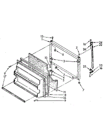 Freezer Door Parts parts for Kenmore Refrigerator 106.8788431 (1068788431, 106 8788431) from AppliancePartsPros.com