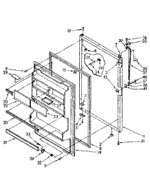 Refrigerator Door Parts parts for Kenmore Refrigerator 106.8788431 (1068788431, 106 8788431) from AppliancePartsPros.com