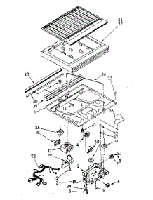 Compartment Separator parts for Kenmore Refrigerator 106.8790384 (1068790384, 106 8790384) from AppliancePartsPros.com