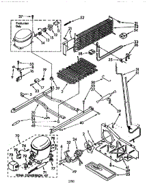 Unit parts for Kenmore Refrigerator 106.8790384 (1068790384, 106 8790384) from AppliancePartsPros.com