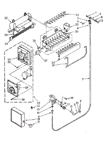Icemaker parts for Kenmore Refrigerator 106.8790384 (1068790384, 106 8790384) from AppliancePartsPros.com