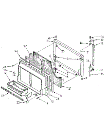 Freezer Door parts for Kenmore Refrigerator 106.8790613 (1068790613, 106 8790613) from AppliancePartsPros.com