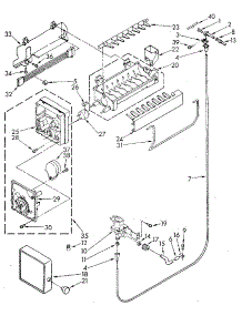 Icemaker parts for Kenmore Refrigerator 106.8790633 (1068790633, 106 8790633) from AppliancePartsPros.com