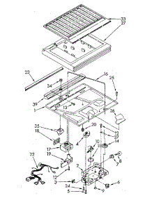 Compartment Separator parts for Kenmore Refrigerator 106.8790634 (1068790634, 106 8790634) from AppliancePartsPros.com