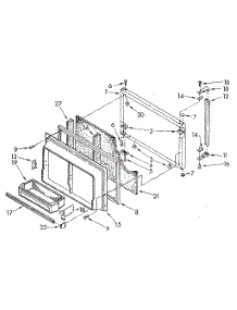 Freezer Door parts for Kenmore Refrigerator 106.8790634 (1068790634, 106 8790634) from AppliancePartsPros.com