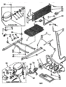 Unit parts for Kenmore Refrigerator 106.8790634 (1068790634, 106 8790634) from AppliancePartsPros.com