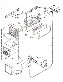 Icemaker parts for Kenmore Refrigerator 106.8790634 (1068790634, 106 8790634) from AppliancePartsPros.com