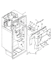 Liner parts for Kenmore Refrigerator 106.8790663 (1068790663, 106 8790663) from AppliancePartsPros.com