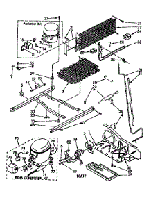 Unit parts for Kenmore Refrigerator 106.8790663 (1068790663, 106 8790663) from AppliancePartsPros.com