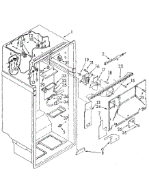 Liner parts for Kenmore Refrigerator 106.8790672 (1068790672, 106 8790672) from AppliancePartsPros.com
