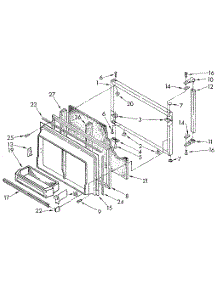Freezer Door parts for Kenmore Refrigerator 106.8790672 (1068790672, 106 8790672) from AppliancePartsPros.com