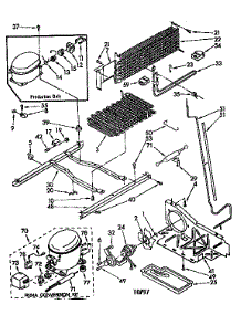 Unit parts for Kenmore Refrigerator 106.8790672 (1068790672, 106 8790672) from AppliancePartsPros.com