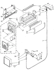 Icemaker parts for Kenmore Refrigerator 106.8790672 (1068790672, 106 8790672) from AppliancePartsPros.com