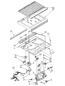 Compartment Separator parts for Kenmore Refrigerator 106.8790680 (1068790680, 106 8790680) from AppliancePartsPros.com