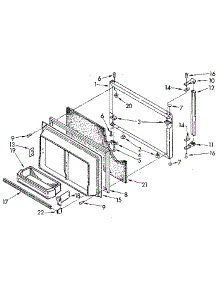 Freezer Door parts for Kenmore Refrigerator 106.8790680 (1068790680, 106 8790680) from AppliancePartsPros.com