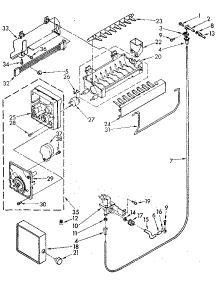 Icemaker parts for Kenmore Refrigerator 106.8790680 (1068790680, 106 8790680) from AppliancePartsPros.com