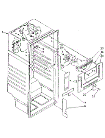 Liner parts for Kenmore Refrigerator 106.8794510 (1068794510, 106 8794510) from AppliancePartsPros.com