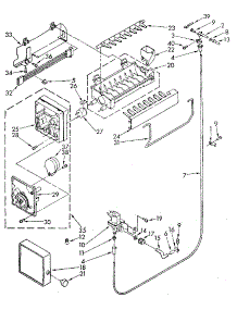Icemaker parts for Kenmore Refrigerator 106.8794510 (1068794510, 106 8794510) from AppliancePartsPros.com