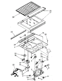 Compartment Separator parts for Kenmore Refrigerator 106.8795570 (1068795570, 106 8795570) from AppliancePartsPros.com