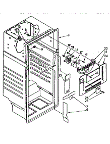 Liner parts for Kenmore Refrigerator 106.8798210 (1068798210, 106 8798210) from AppliancePartsPros.com