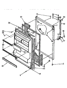 Refrigerator Door parts for Kenmore Refrigerator 106.8798210 (1068798210, 106 8798210) from AppliancePartsPros.com