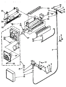 Icemaker parts for Kenmore Refrigerator 106.8798210 (1068798210, 106 8798210) from AppliancePartsPros.com