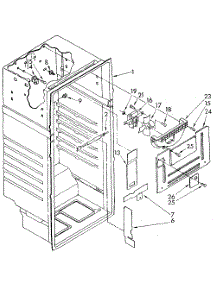 Liner parts for Kenmore Refrigerator 106.8798291 (1068798291, 106 8798291) from AppliancePartsPros.com