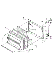 Freezer Door parts for Kenmore Refrigerator 106.8798291 (1068798291, 106 8798291) from AppliancePartsPros.com
