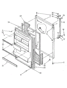 Refrigerator Door parts for Kenmore Refrigerator 106.8798291 (1068798291, 106 8798291) from AppliancePartsPros.com
